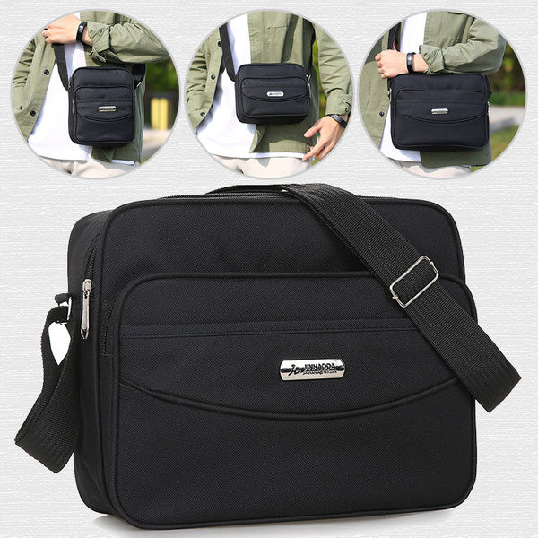 Textilná pánska taška s kovovým prvkom