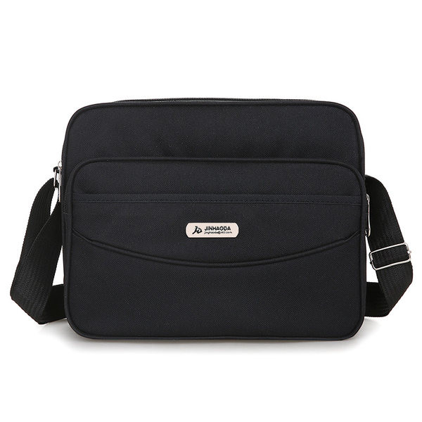 Textilná pánska taška s kovovým prvkom