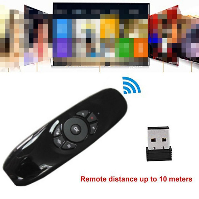 C120 Viacjazyčná verzia Bezdrôtová Air Mouse Mini klávesnica Myš Somatosenzorický gyroskop Obojstranné diaľkové ovládanie