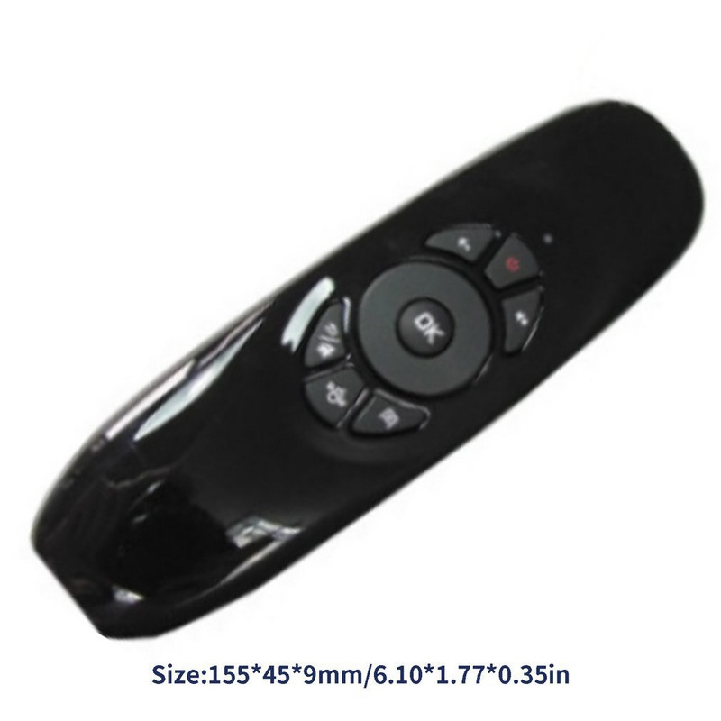 C120 Viacjazyčná verzia Bezdrôtová Air Mouse Mini klávesnica Myš Somatosenzorický gyroskop Obojstranné diaľkové ovládanie