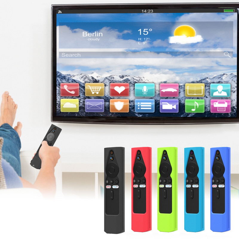 Silikónové ochranné puzdro pre diaľkové ovládanie Mi TV Stick 4k pre diaľkové ovládanie Xiaomi Smart TV, nárazuvzdorné, prachotesné puzdro