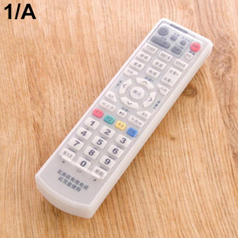 Vodotesný silikónový diaľkový ovládač pre domáci televízor, vodotesný silikónový ochranný kryt proti prachu, držiak na TV príslušenstvo, organizér