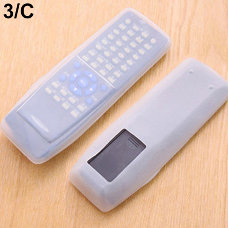 Vodotesný silikónový diaľkový ovládač pre domáci televízor, vodotesný silikónový ochranný kryt proti prachu, držiak na TV príslušenstvo, organizér