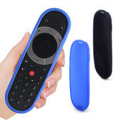 Čierno-modrý silikónový ochranný kryt s infračerveným diaľkovým ovládaním pre TV s hlasovým ovládaním Bluetooth, vhodný pre Sky Q Touch
