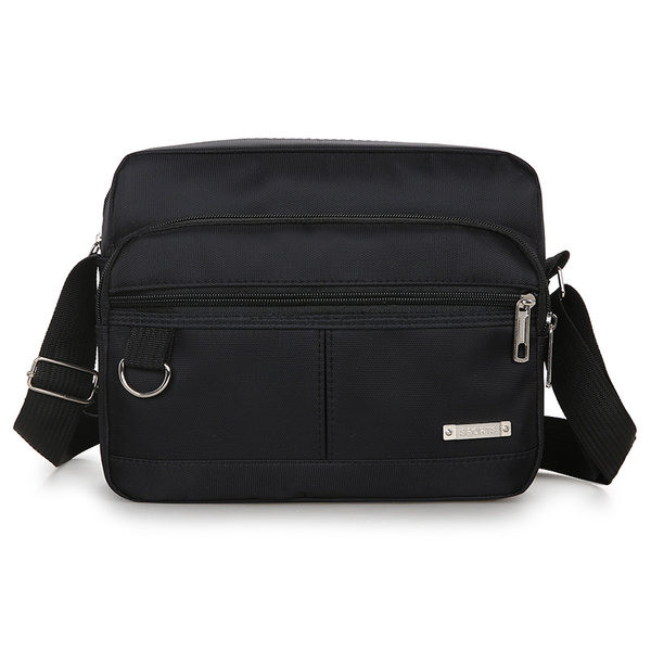 Pánska textilná taška s kovovým detailom