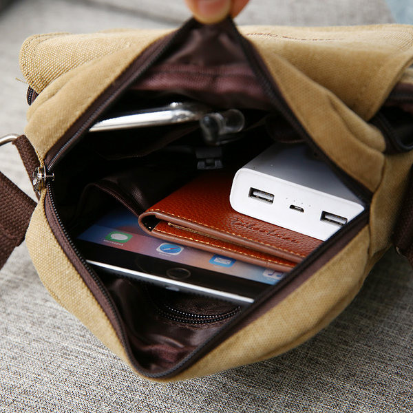 Pánska plátená taška na voľný čas