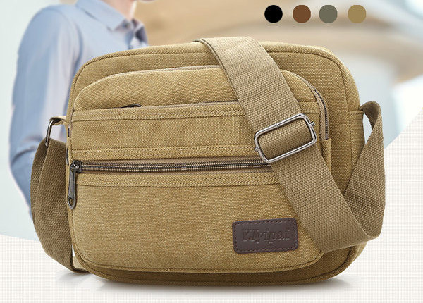 Plátenná taška cez rameno v niekoľkých farbách