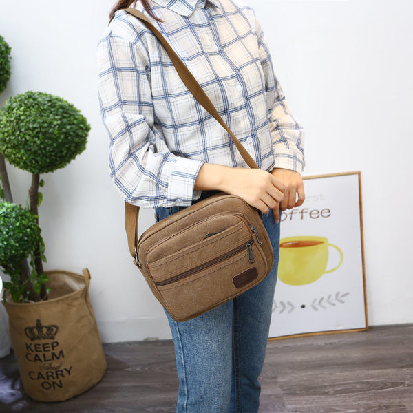 Plátenná taška cez rameno v niekoľkých farbách