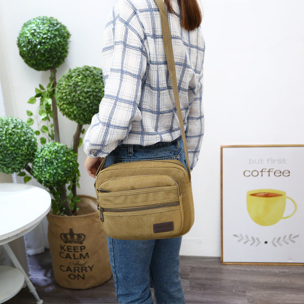 Plátenná taška cez rameno v niekoľkých farbách