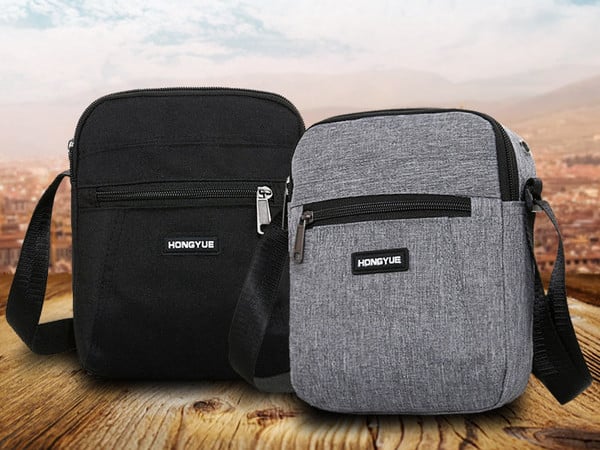 Textilná pánska taška - s nápisom