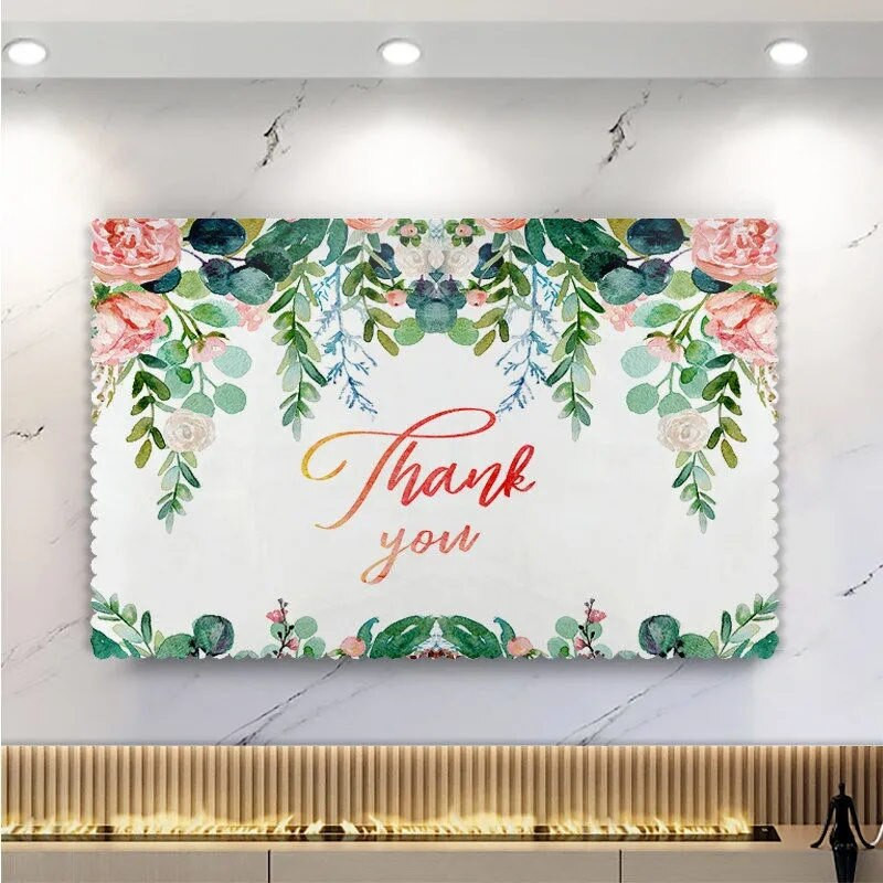 2022 New Hight Quaily TV Cover Cover 55-inčni 75-inčni ravni crtani All-Inclusive stolni viseći TV poklopac za prašinu