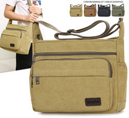 Pánska plátená taška cez rameno pre voľný čas