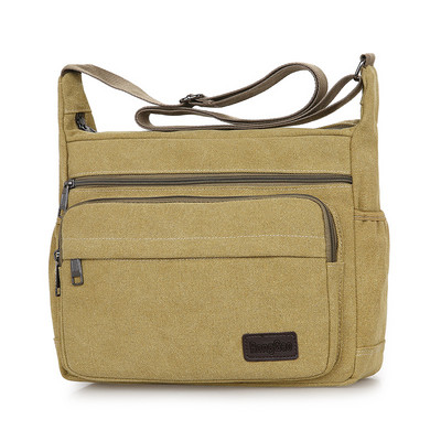 Pánska plátená taška cez rameno pre voľný čas