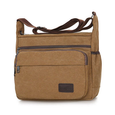 Pánska plátená taška cez rameno pre voľný čas