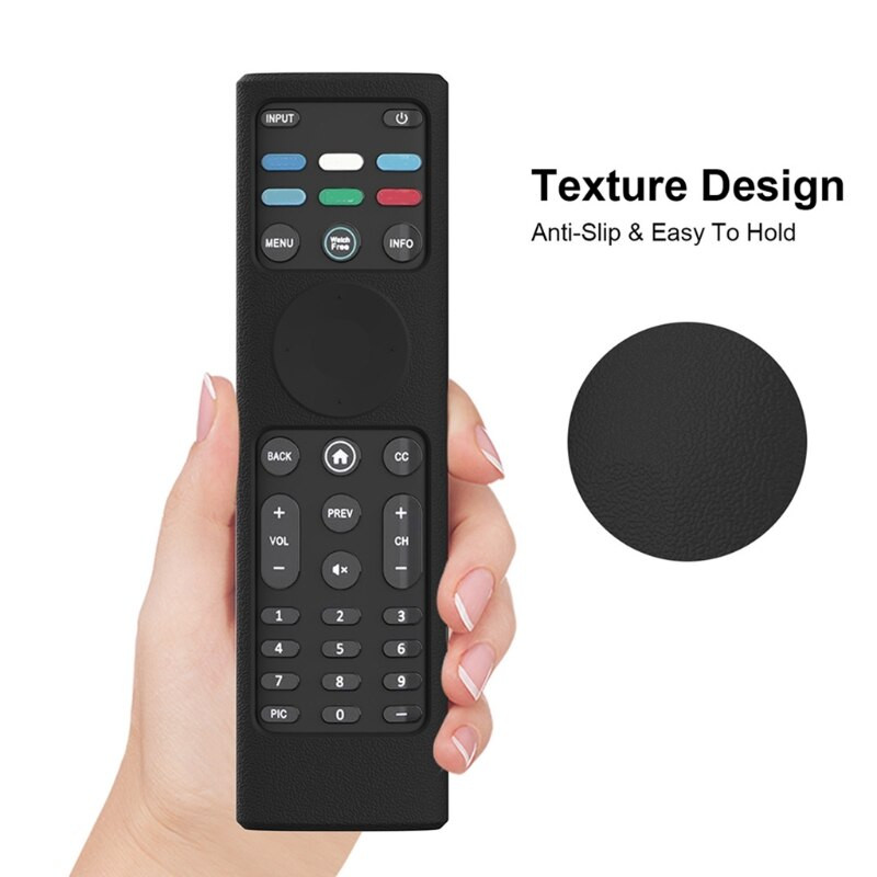 Nárazuvzdorný protišmykový ochranný kryt, odolný voči pádu, vhodný pre diaľkový ovládač VIZIO-XRT140 z mäkkého silikónu