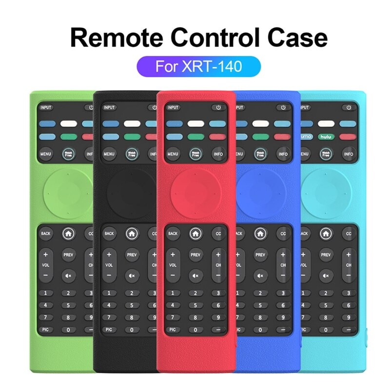 Nárazuvzdorný protišmykový ochranný kryt, odolný voči pádu, vhodný pre diaľkový ovládač VIZIO-XRT140 z mäkkého silikónu