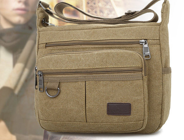 Pánska textilná taška so zipsom