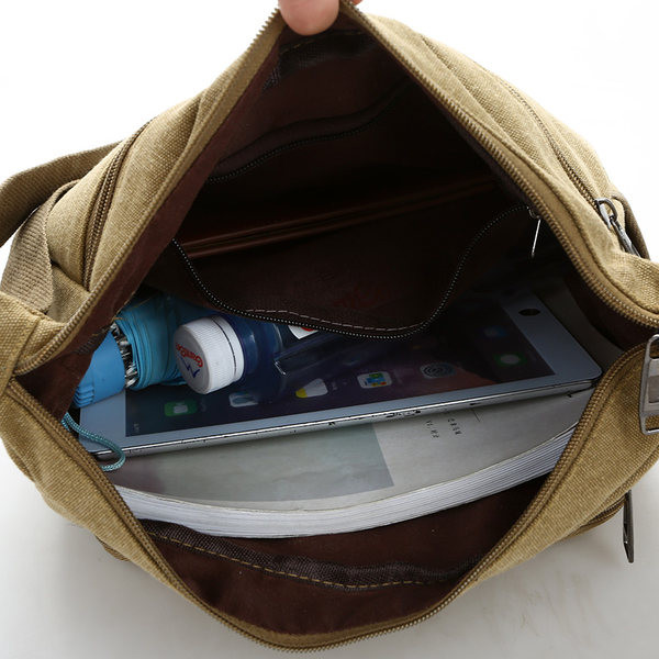 Pánska textilná taška so zipsom