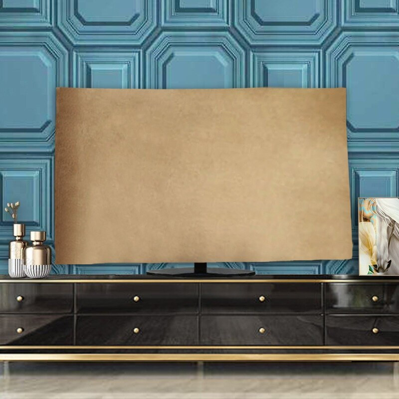 Naujas prabangus televizoriaus dulkių dangtelis Atsparus oro sąlygoms, dulkėms nepralaidus LCD LED plazminio televizoriaus audinio pagalvėlės užvalkalas