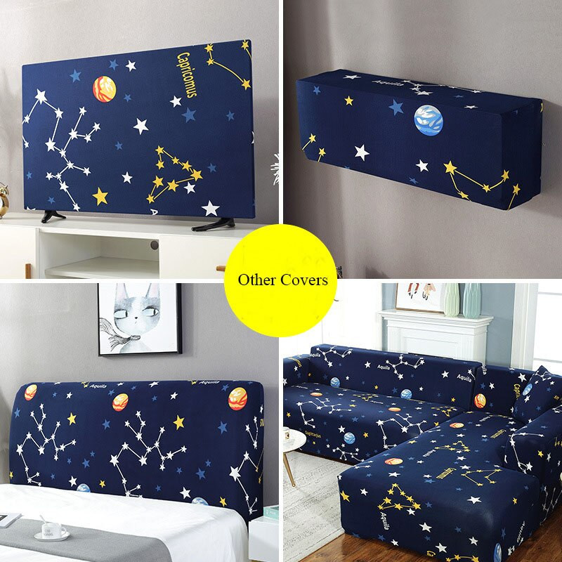 Ochranný kryt na LCD televízor, kryt na prach do domácnosti, závesný kryt na televízor, polyesterový kryt, látka, univerzálna dekorácia, nový, 42-50 palcov