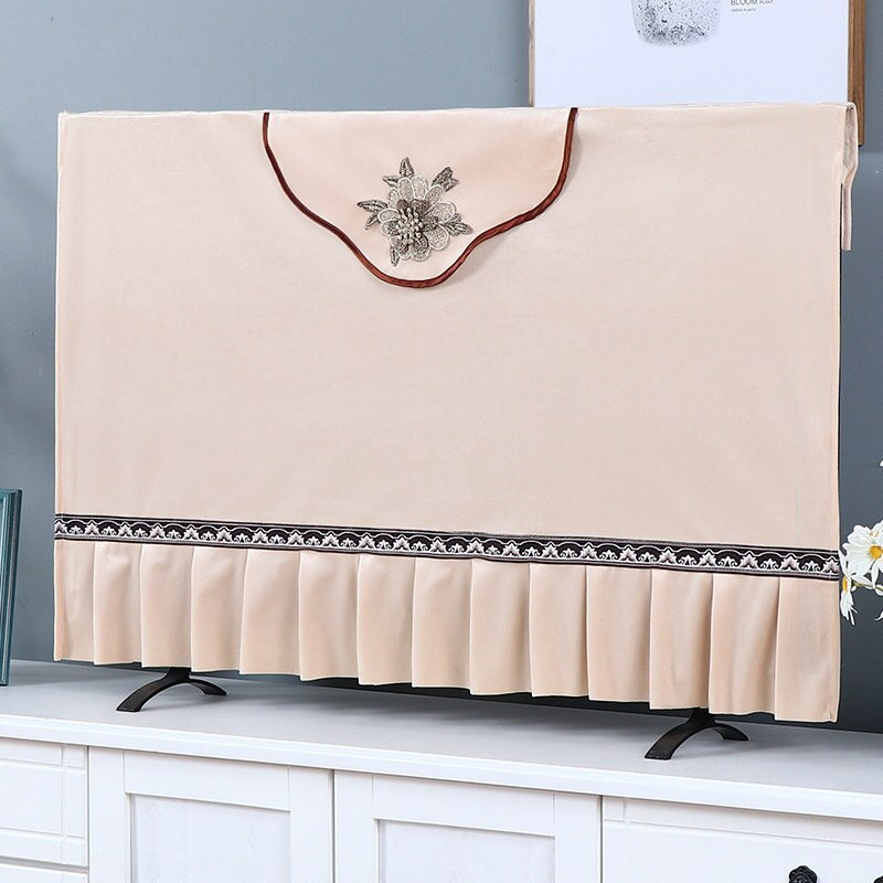 New Hight Quaily European Simple Style Prabangus televizoriaus dangtelis nuo dulkių 55 colių 65 colių LCD televizoriaus dangtelis Medžiaginis televizoriaus dangtelis Naujas apsaugos nuo dulkių rankšluostis