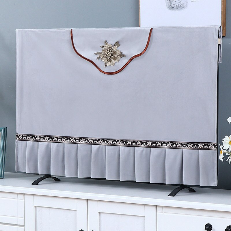 New Hight Quaily European Simple Style Prabangus televizoriaus dangtelis nuo dulkių 55 colių 65 colių LCD televizoriaus dangtelis Medžiaginis televizoriaus dangtelis Naujas apsaugos nuo dulkių rankšluostis