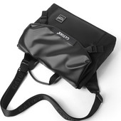 Geanta barbati cu capacitate mare din piele ecologica si material textil