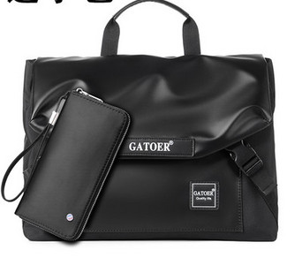 Geanta barbati cu capacitate mare din piele ecologica si material textil