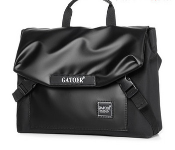 Geanta barbati cu capacitate mare din piele ecologica si material textil