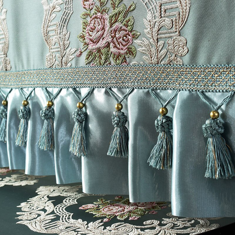 Kryt na televízor v európskom štýle, nová výšivka, 32-70 palcov, jednoduchá a moderná televízna kapucňa, kryt na televízor, látka