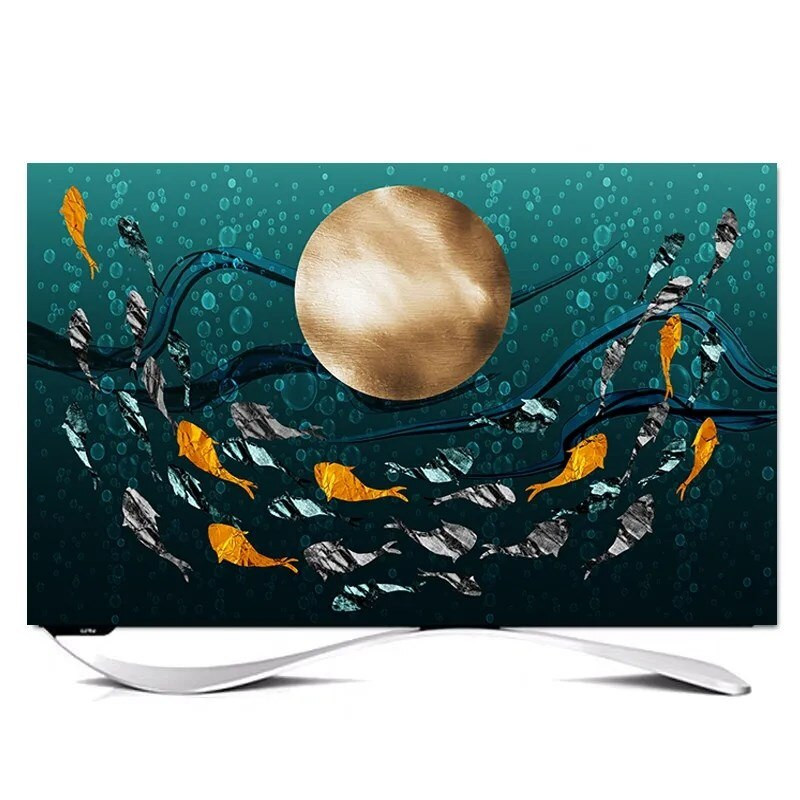 Nový kryt na televízor, prachotesný, pre domácnosť, 55-palcový/60-palcový/70-palcový stolný televízor, Európa, dekoratívny kryt na televízor, ochranný kryt proti prachu