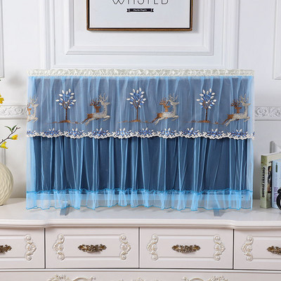 Kryt na televízor No Take The Desktop Hanging Univerzálny kryt na LCD televízor, čipkovaný kryt na televízor, látkový kryt na televízor