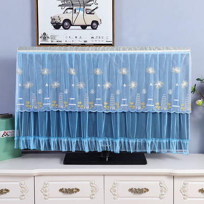 Kryt na televízor No Take The Desktop Hanging Univerzálny kryt na LCD televízor, čipkovaný kryt na televízor, látkový kryt na televízor