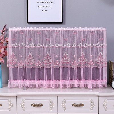 Kryt na televízor No Take The Desktop Hanging Univerzálny kryt na LCD televízor, čipkovaný kryt na televízor, látkový kryt na televízor