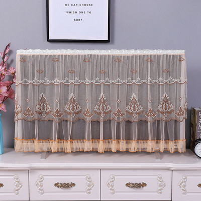 Kryt na televízor No Take The Desktop Hanging Univerzálny kryt na LCD televízor, čipkovaný kryt na televízor, látkový kryt na televízor