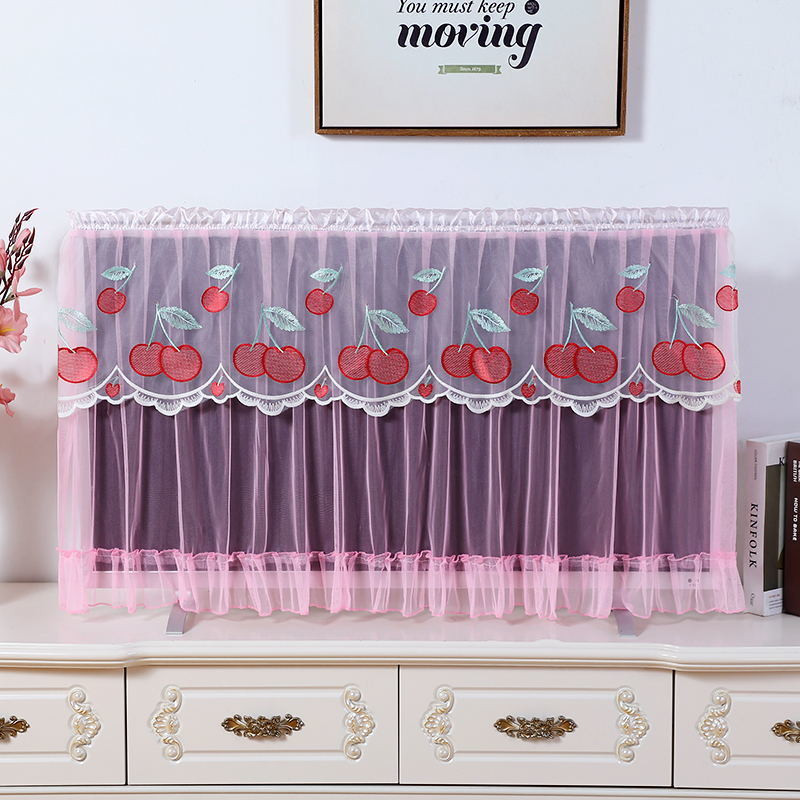 Kryt na televízor No Take The Desktop Hanging Univerzálny kryt na LCD televízor, čipkovaný kryt na televízor, látkový kryt na televízor