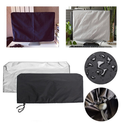 21 24 28 34 Inch Tablet Computer Monitor Dust Cover Home PC LCD TV Waterproof Protective Cover Polyester Tape Drawstring 2 Color
