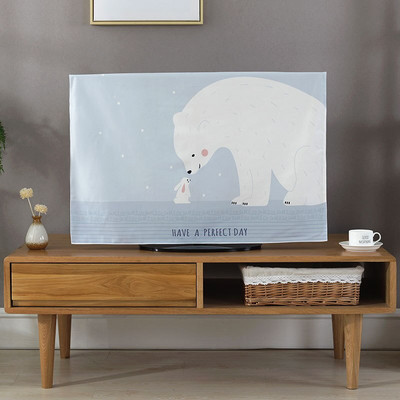 Korejski tiskani TV poklopac Prašina Kućanski aparat 55 inča zakrivljena imitacija lana Vanjski 65 Dom