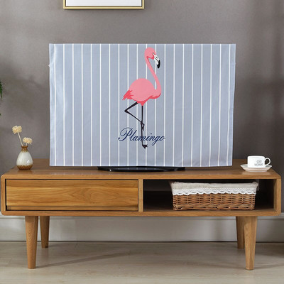 Korejski tiskani TV poklopac Prašina Kućanski aparat 55 inča zakrivljena imitacija lana Vanjski 65 Dom