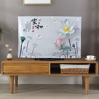 Korejski tiskani TV poklopac Prašina Kućanski aparat 55 inča zakrivljena imitacija lana Vanjski 65 Dom