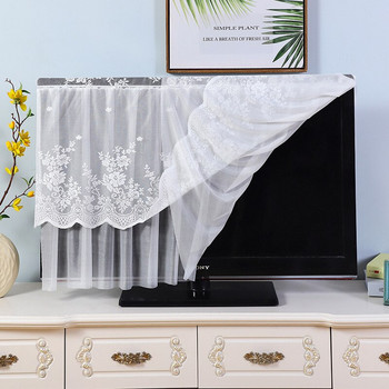 Διακόσμηση σπιτιού Αξεσουάρ Κάλυμμα τηλεόρασης Κάλυμμα σκόνης LCD Προστατευτικό οθόνης υπολογιστή για επιτραπέζια κρεμαστή οθόνη καμπύλης τύπου