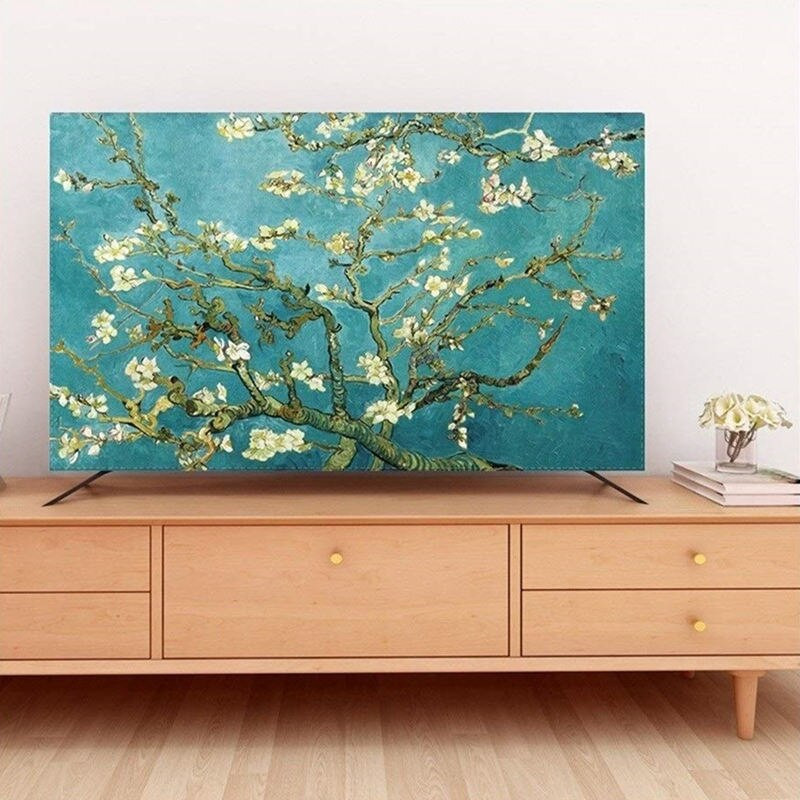 Nový ochranný kryt na televízor, prachový kryt pre domácnosť, závesná handrička na LCD televízor, 19-70 palcov, dekorácia obývacej izby pre televízory