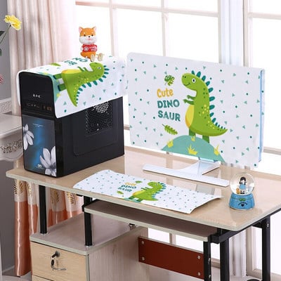 3 ks/sada 19-32-palcových krytov na počítač, kórejských pastoračných látok, roztomilých kreslených LCD krytov, uterákov na ochranu pracovnej plochy počítača