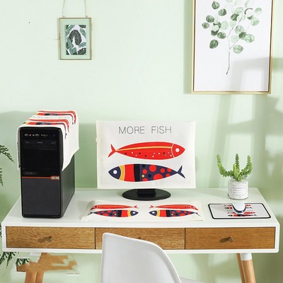 3 bucăți 19-27 inchi monitor din pânză elastică antipraf computer desktop husă de praf simplă antipraf ultrasubțire teacă de protecție moale