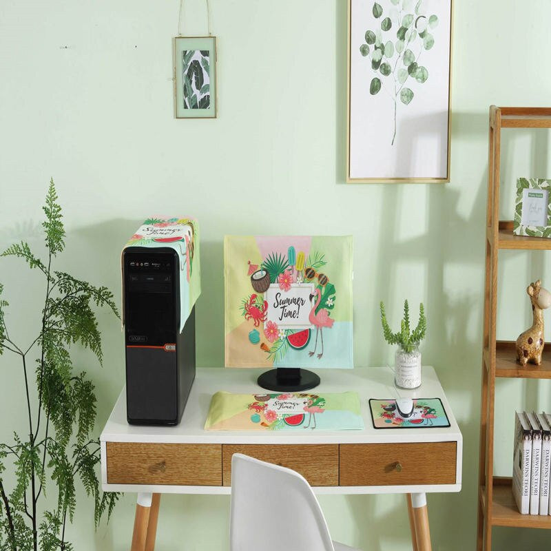 3 bucăți 19-27 inchi monitor din pânză elastică antipraf computer desktop husă de praf simplă antipraf ultrasubțire teacă de protecție moale