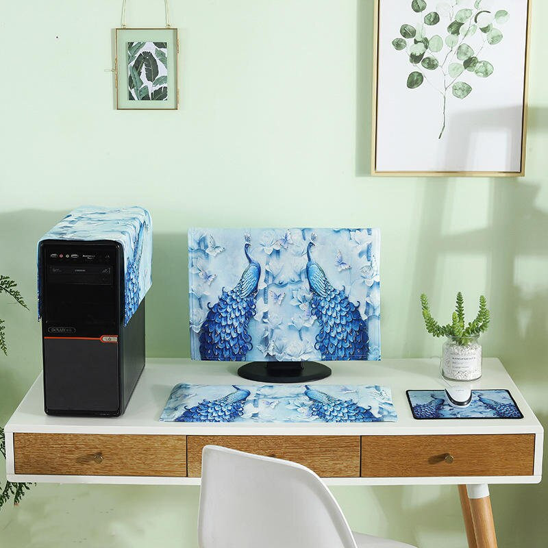 Naujas 3 PCS rinkinys 19 colių 21 colių 24 colių 27 colių paprasto stiliaus kompiuterio apsauga nuo dulkių, universali, tinka visiems kompiuteriams