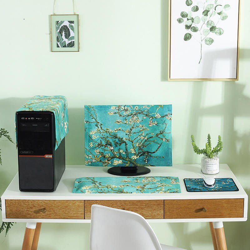 Naujas 3 PCS rinkinys 19 colių 21 colių 24 colių 27 colių paprasto stiliaus kompiuterio apsauga nuo dulkių, universali, tinka visiems kompiuteriams