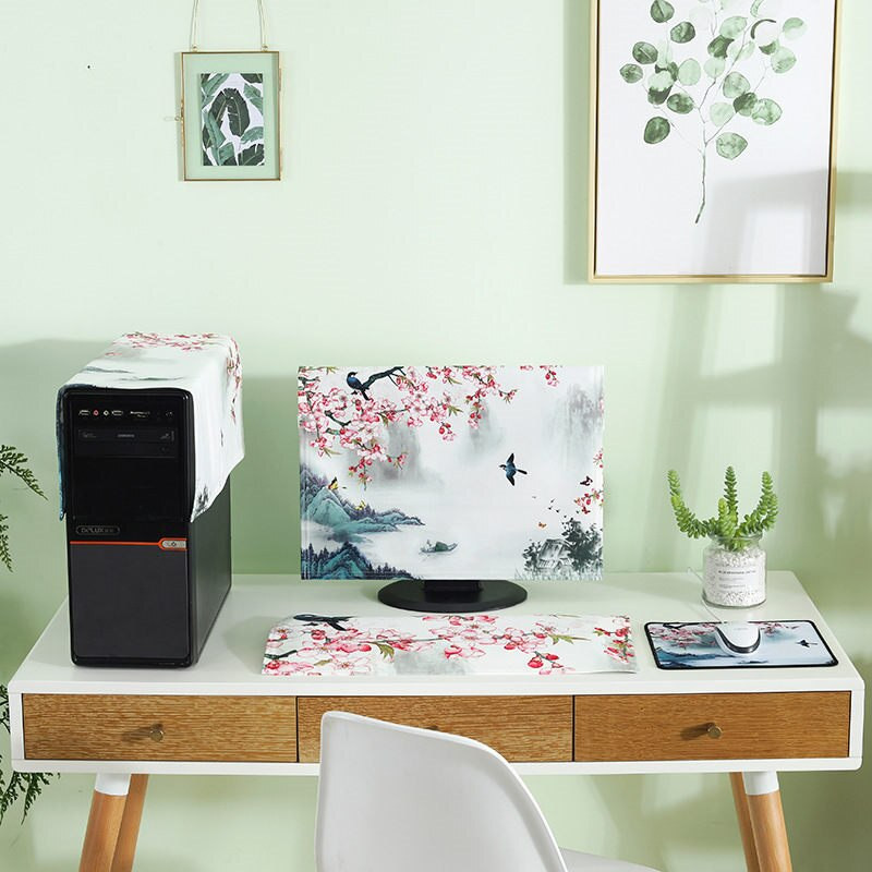 Naujas 3 PCS rinkinys 19 colių 21 colių 24 colių 27 colių paprasto stiliaus kompiuterio apsauga nuo dulkių, universali, tinka visiems kompiuteriams