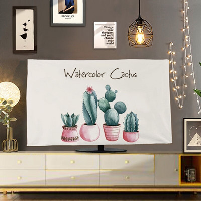 Husă de praf pentru TV agățată de uz casnic, 32 inchi, 42 inchi, 55 inci, stil nordic, LCD curbat, ecran plat, husă universală prosop