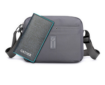 Malá textilná taška pre mužov so zapínaním na zips